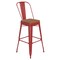 Flash Furniture 30" Red Metal Counter Stool-Teak Poly Seat CH-31320-30GB-RED-PL2T-GG - alternate 8
